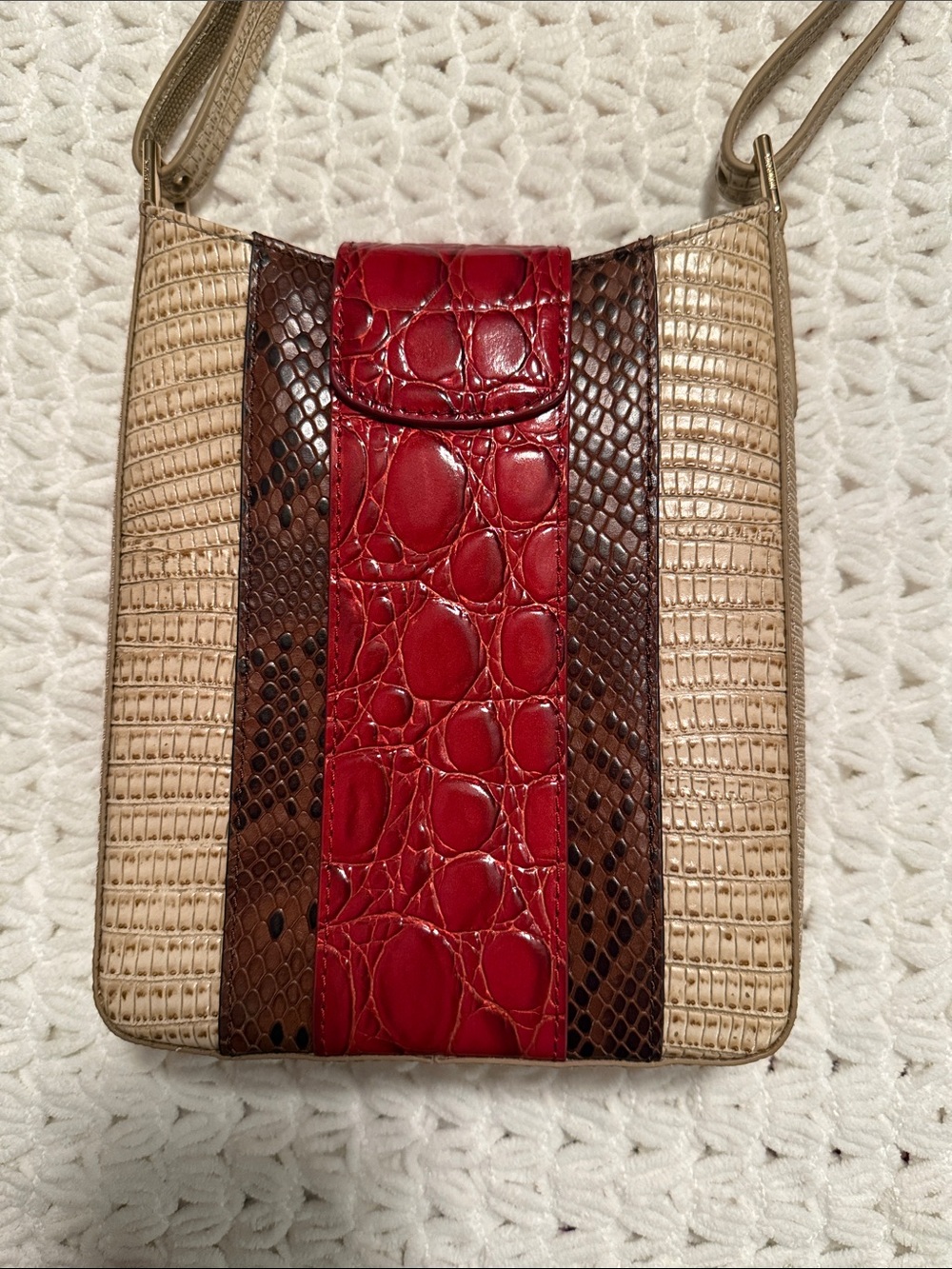 EUC Brahmin Marley Multi Westlake Leather Crossbody - Picture 6 of 14